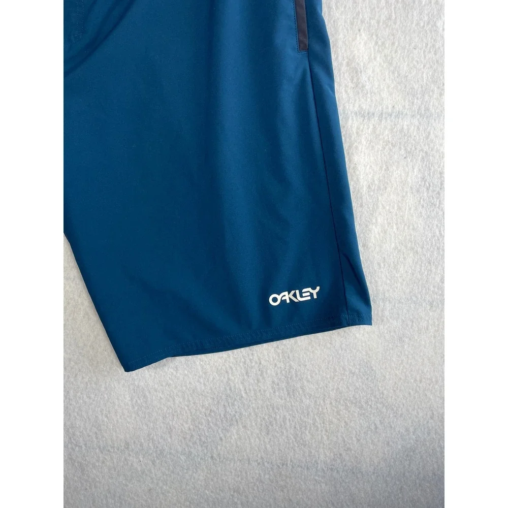 Oakley‎ Double Up 20 RC Mens Boardshorts Blue Teal Stretch Lightweight 38